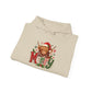 Christmas Highland Cow 'Merry' Hoodie – Cute Plaid Holiday Sweatshirt