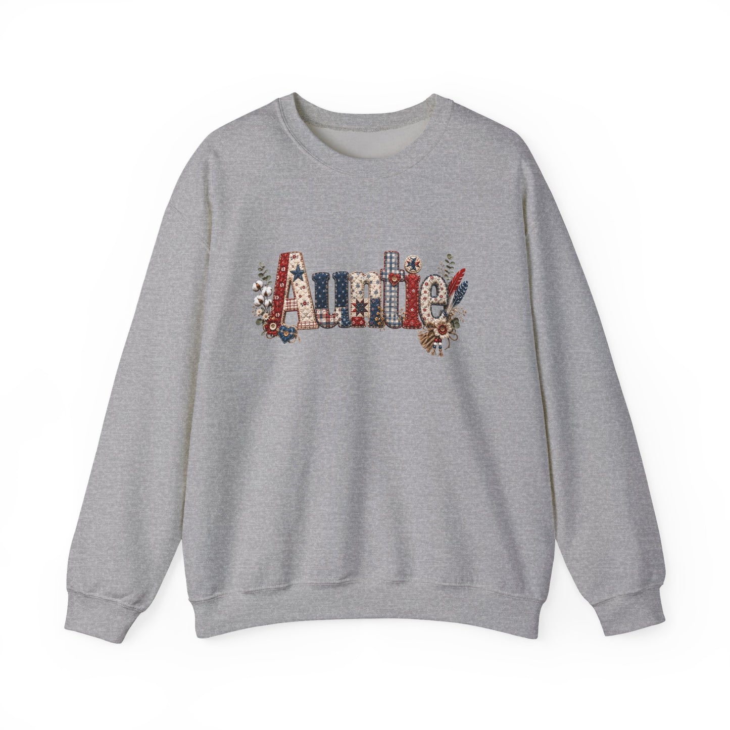 Auntie Floral Lettering Sweatshirt | Auntie Crewneck