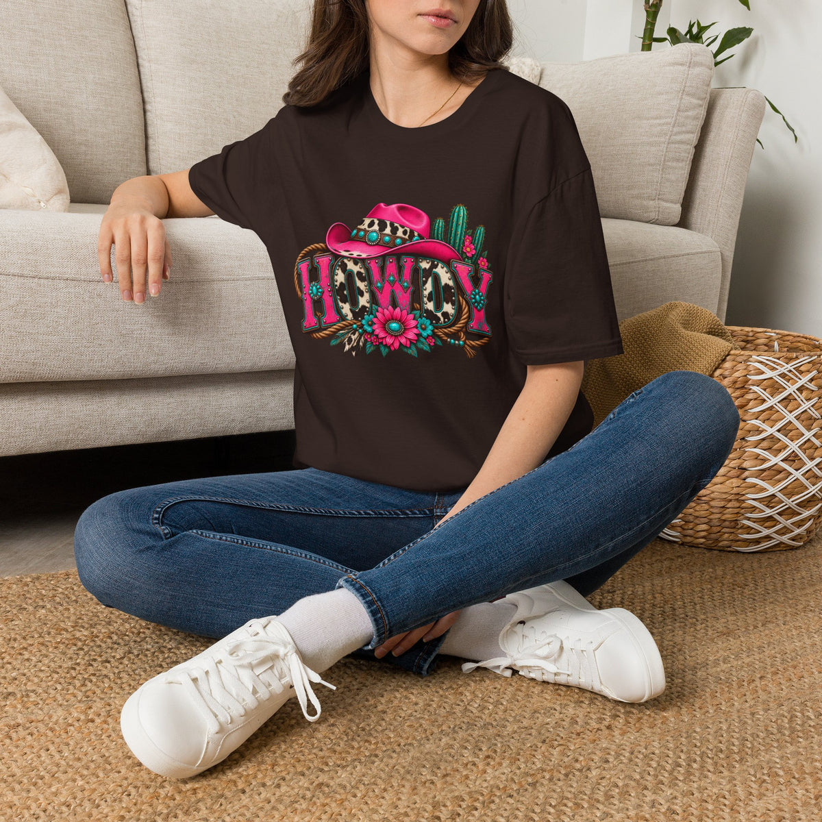 Howdy Floral  Graphic T-Shirt