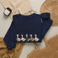 Holiday Goose Parade Sweatshirt, Festive Goose Crewneck