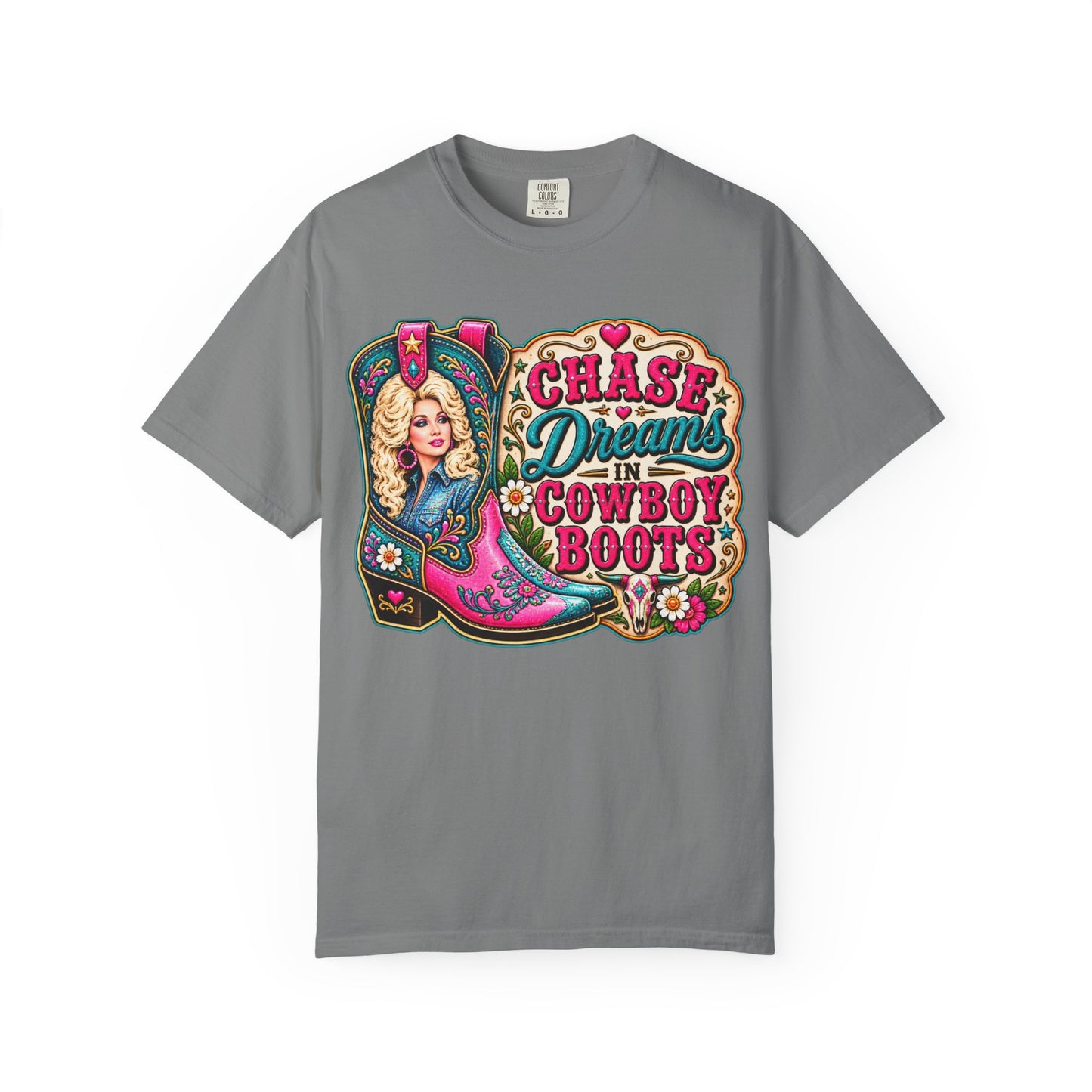 Chase Dreams in Cowboy Boots T-Shirt