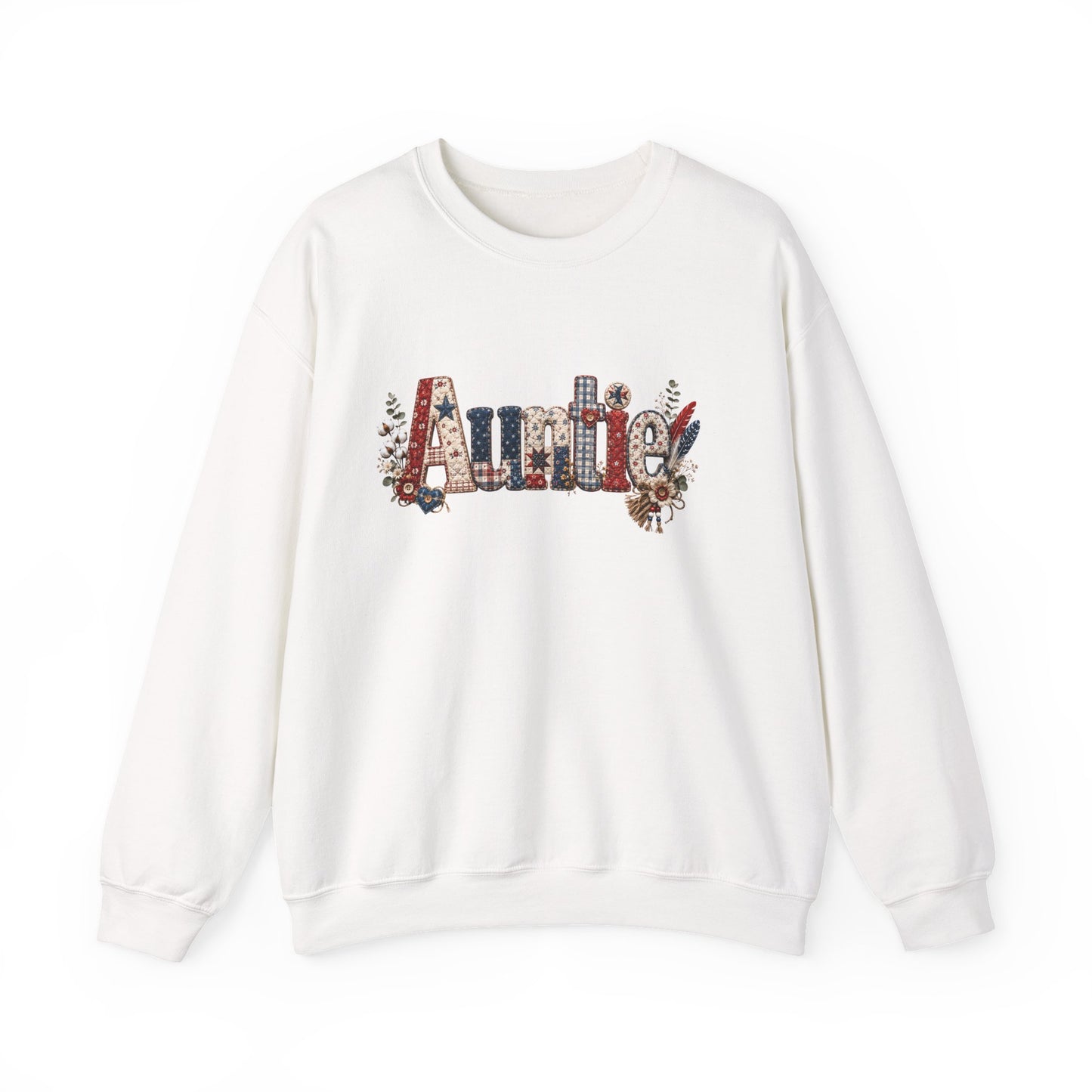 Auntie Floral Lettering Sweatshirt | Auntie Crewneck