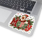 Merry Duck Holiday Sticker — Festive Christmas Kiss-Cut Decal