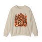 Autumn Highland Cow Fall Sweatshirt | Pumpkin Sunflower Harvest