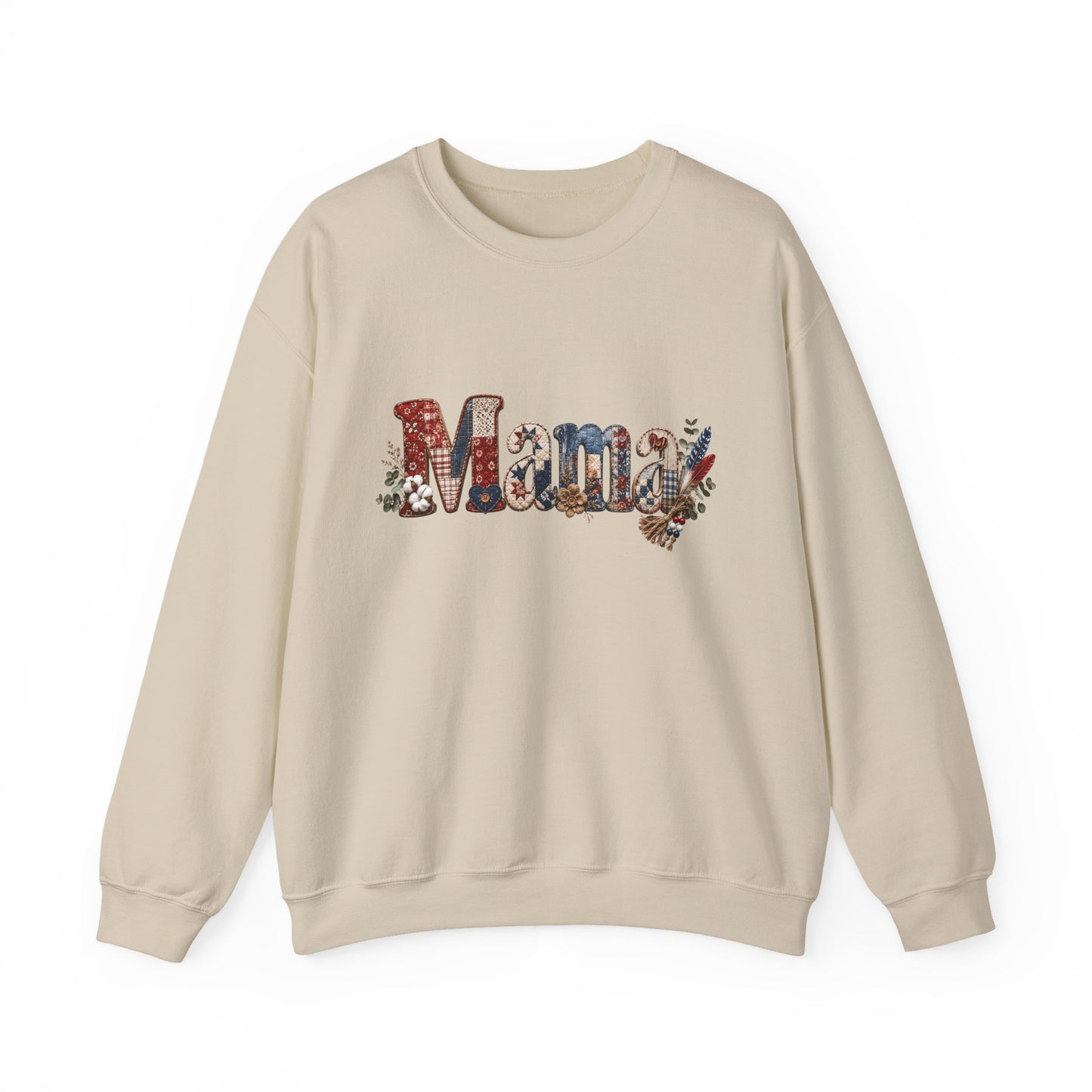 Mama Floral Letters Sweatshirt