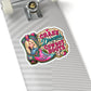 Chase Dreams in Cowboy Boots Kiss-Cut Sticker — Pink Western Cowgirl Boot Design