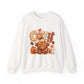 Cozy Autumn Bear illustration Sweatshirt | Fall Leaves, Pumpkin, Hot Cocoa