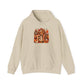 Fall Leaves Pumpkin Graphic Hoodie | Autumn Scarecrow Seasonal Sweatshirt