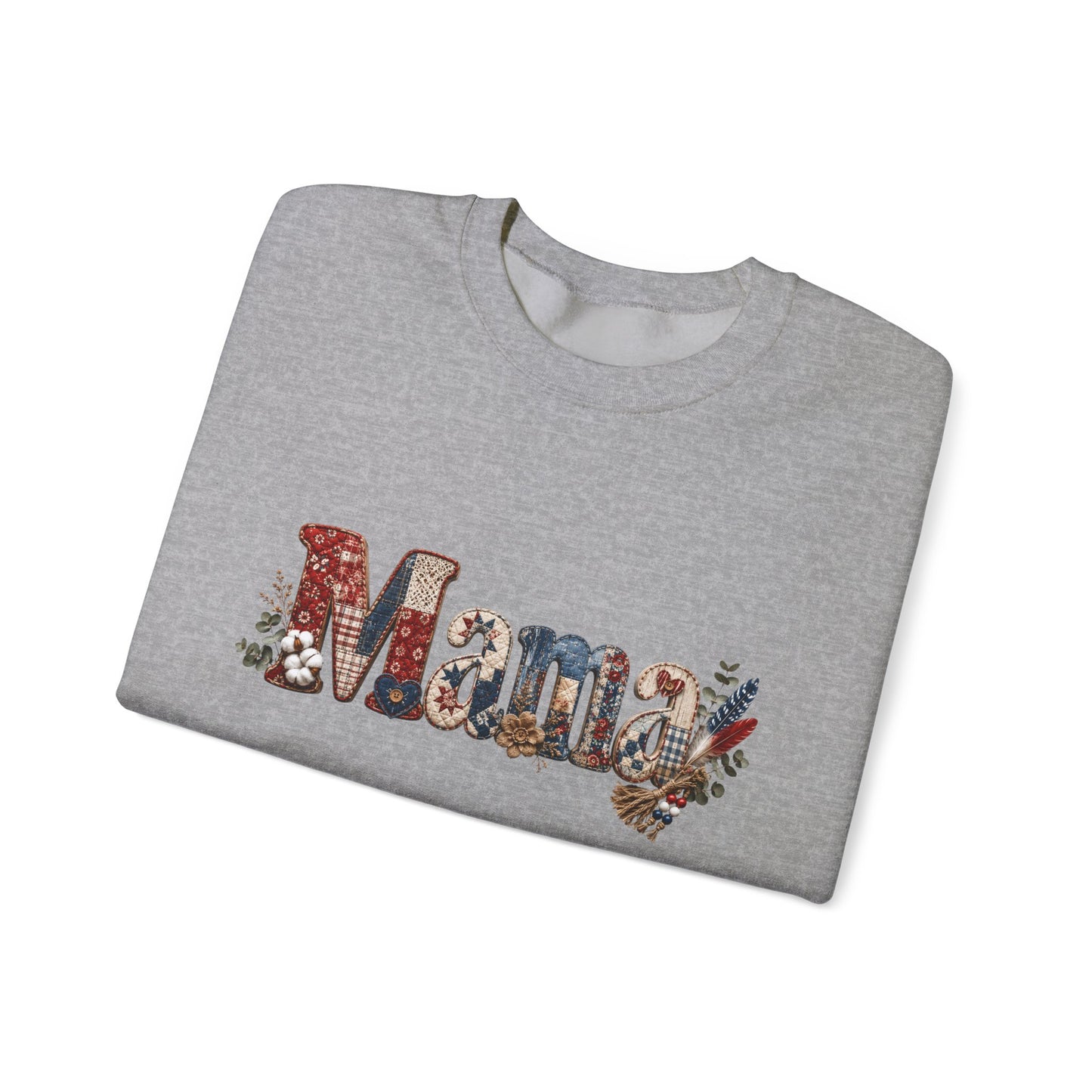 Mama Floral Letters Sweatshirt