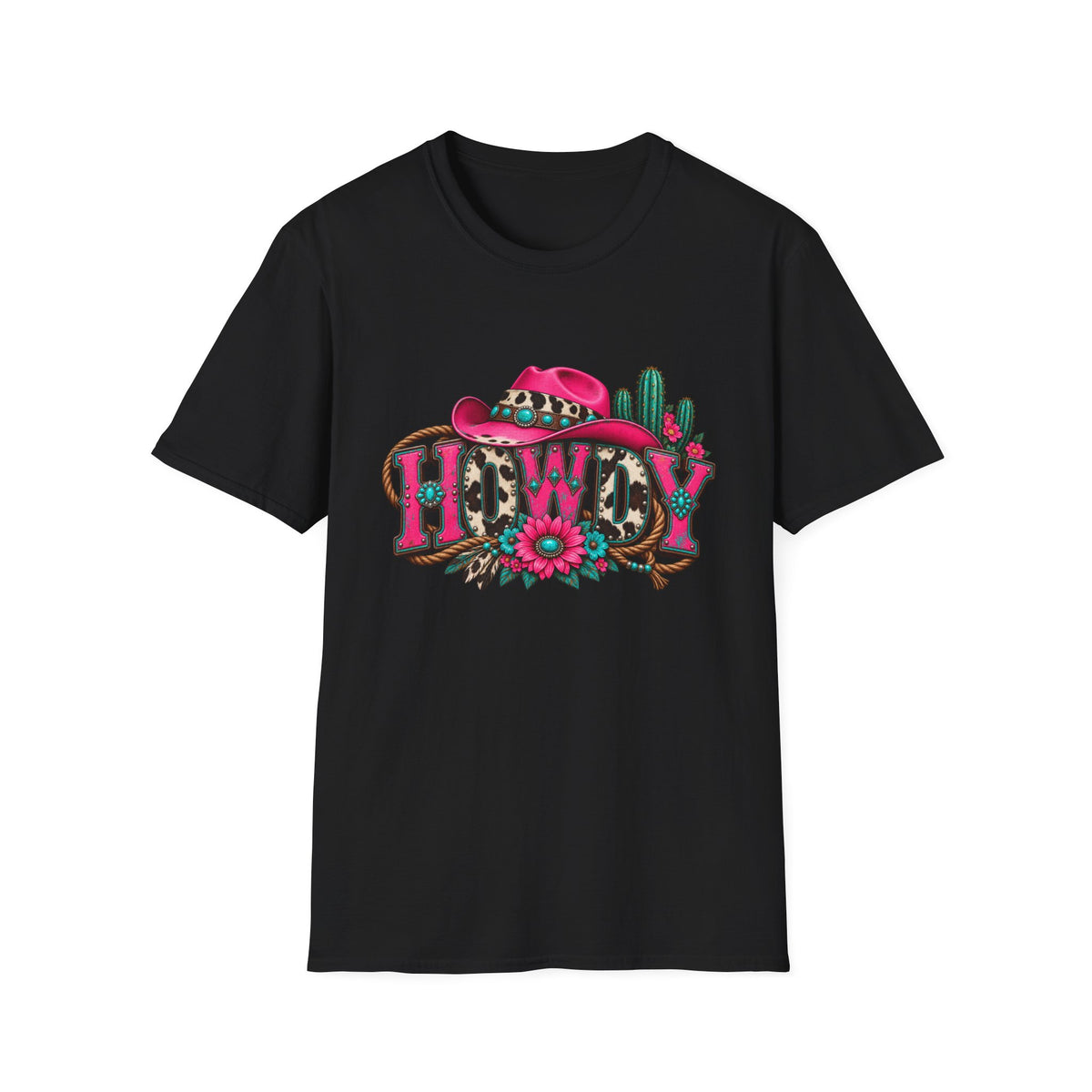 Howdy Floral  Graphic T-Shirt