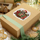 Merry Raccoon Christmas Sticker