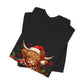 Merry Highland Cow Christmas Tee