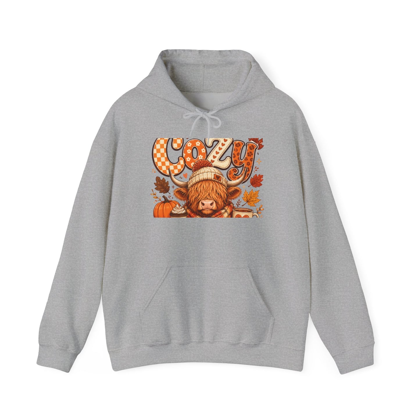 Cozy Pumpkin Bear Hoodie | Fall Autumn Leaves Sweater