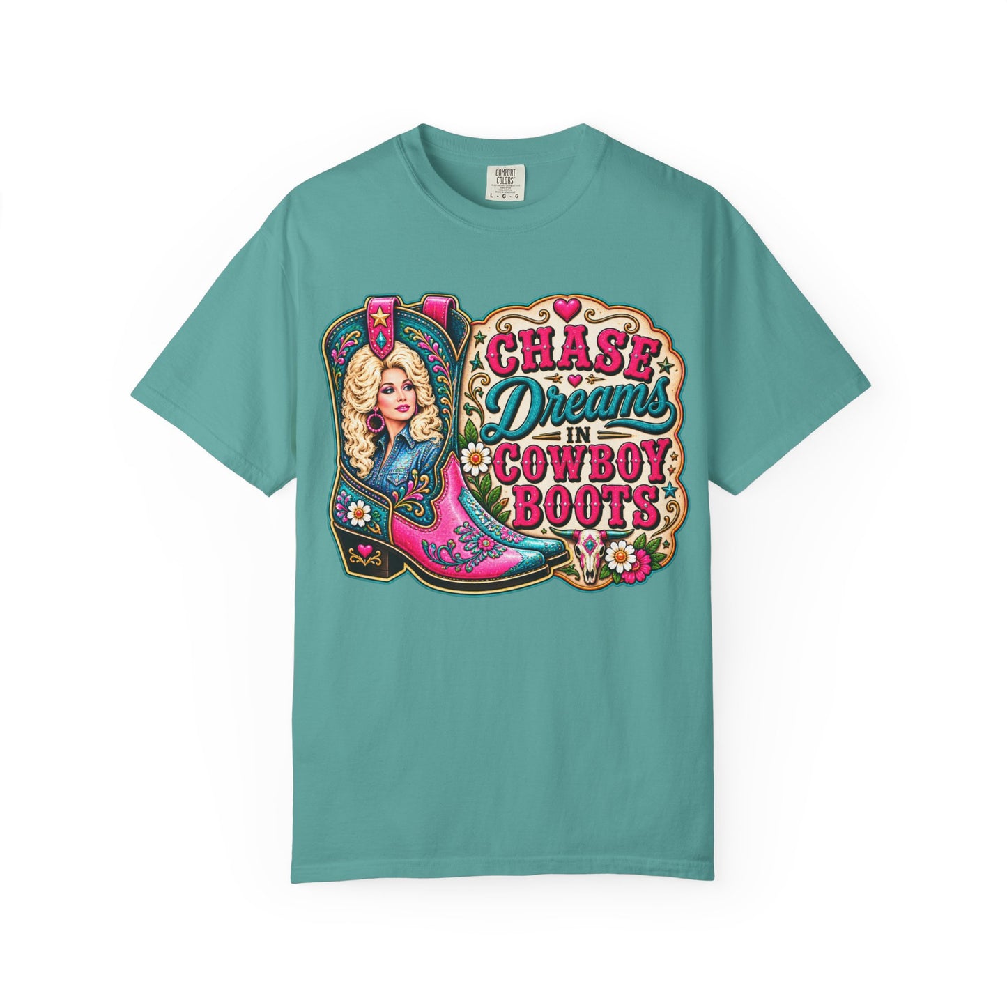 Chase Dreams in Cowboy Boots T-Shirt
