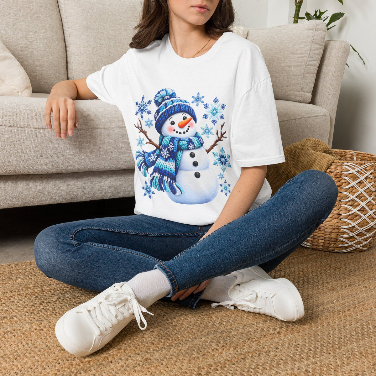 Snowman Winter Graphic T-Shirt