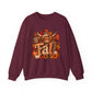 Autumn Highland Cow Fall Sweatshirt | Pumpkin, Sunflowers, Plaid