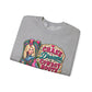 Crewneck Sweatshirt - "Chase Dreams in Cowboy Boots" Retro Western Graphic