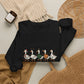Holiday Goose Parade Sweatshirt, Festive Goose Crewneck
