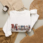 Mama Floral Letters Sweatshirt