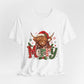 Merry Highland Cow Christmas Tee