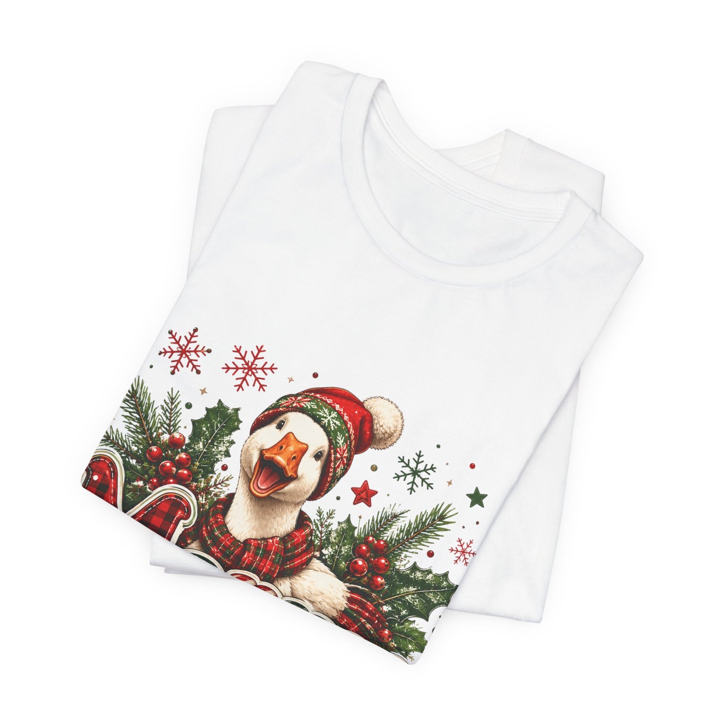 Merry Dog Christmas Tee — Festive Plaid Holiday Dog Shirt
