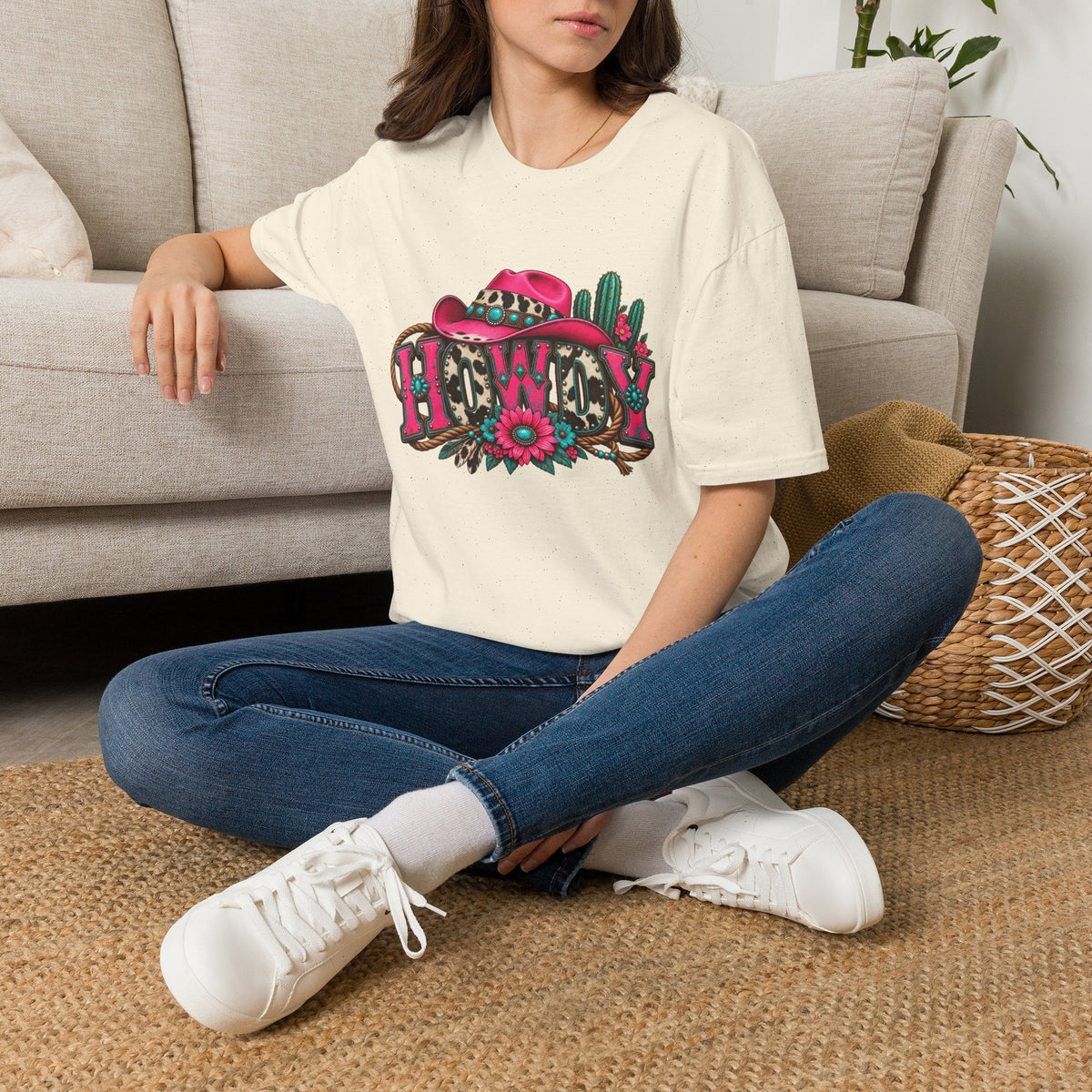 Howdy Floral  Graphic T-Shirt
