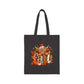 Autumn Highland Cow Tote Bag | Fall Pumpkins Leaves Rustic Harvest