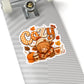 Cozy Highland Cow Sticker | Fall Vibes Autumn Pumpkin Latte Kiss-Cut