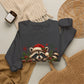 Crewneck-Christmas Raccoon "Merry"