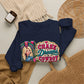 Crewneck Sweatshirt - "Chase Dreams in Cowboy Boots" Retro Western Graphic