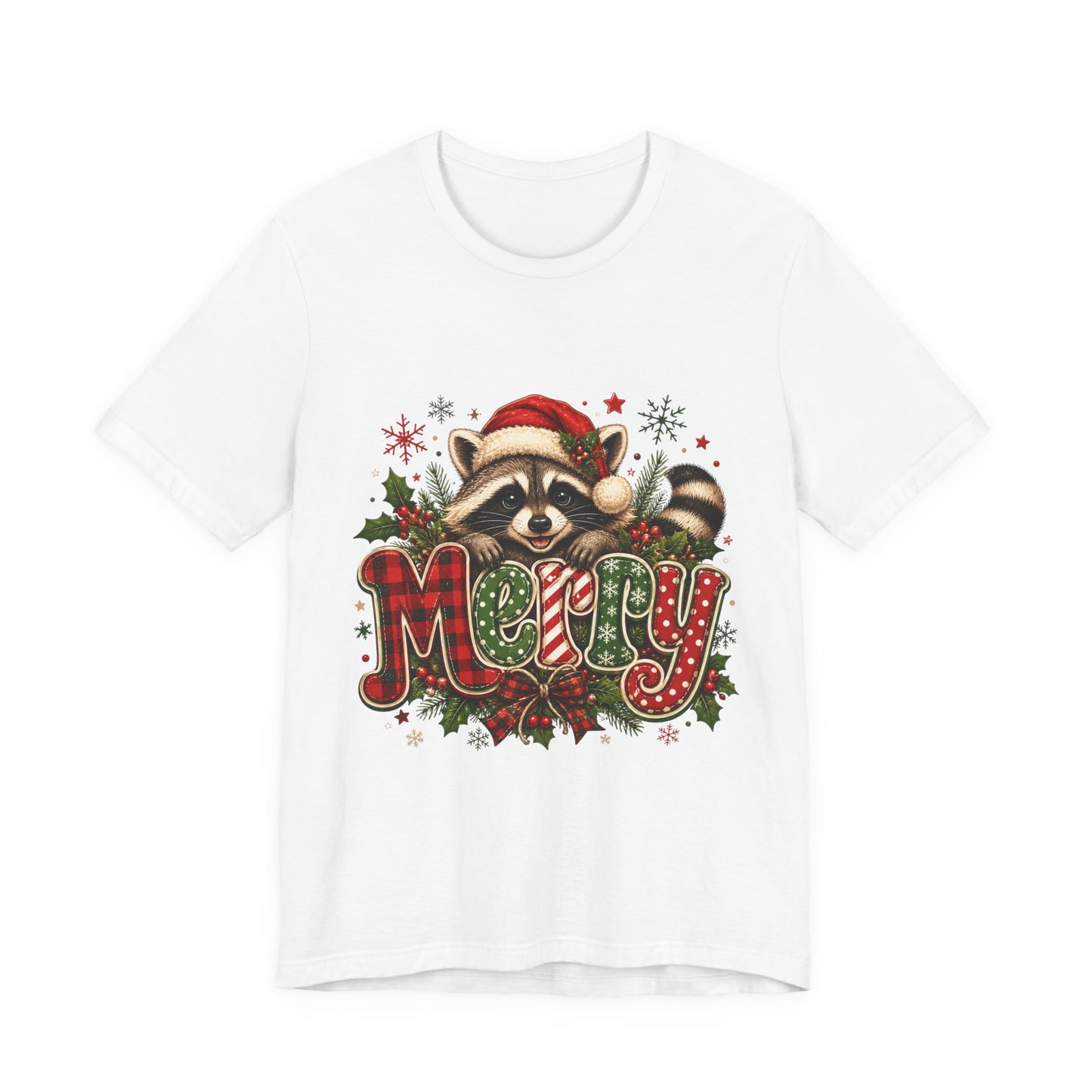 Merry Raccoon Christmas Tee