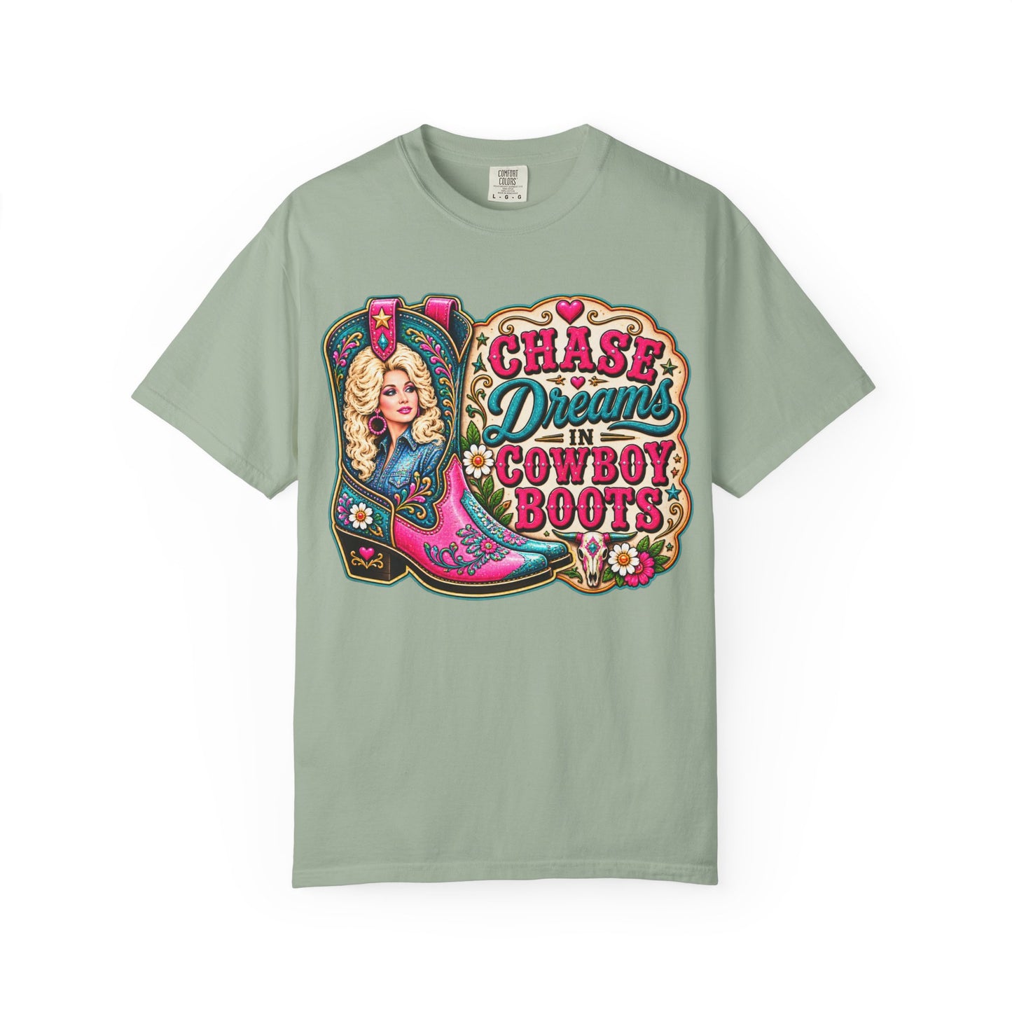 Chase Dreams in Cowboy Boots T-Shirt