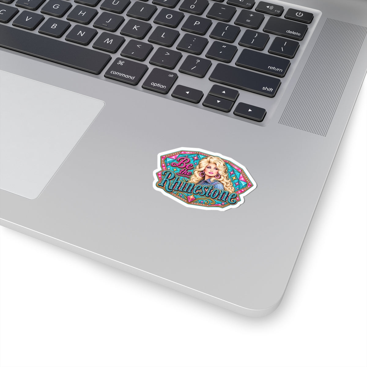 Be the Rhinestone Sticker | Retro Glam Dolly Portrait Kiss-Cut Sticker