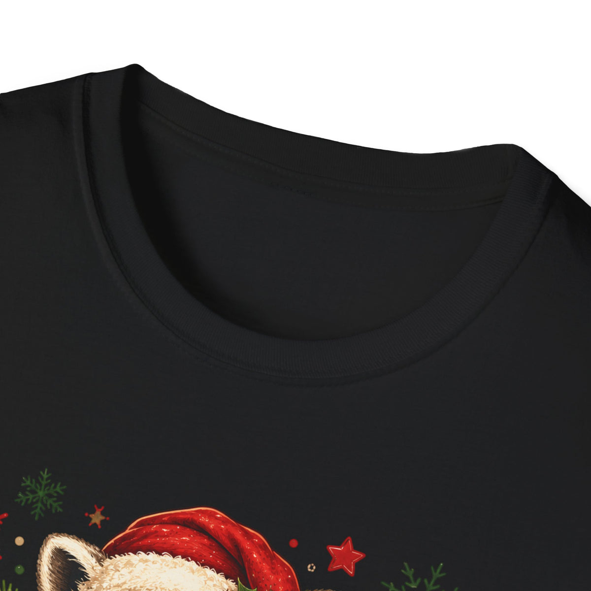 Merry Christmas Raccoon Graphic T-Shirt