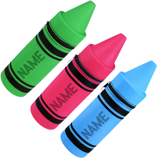 Personalized Pencil Pouch - Crayon Shaped