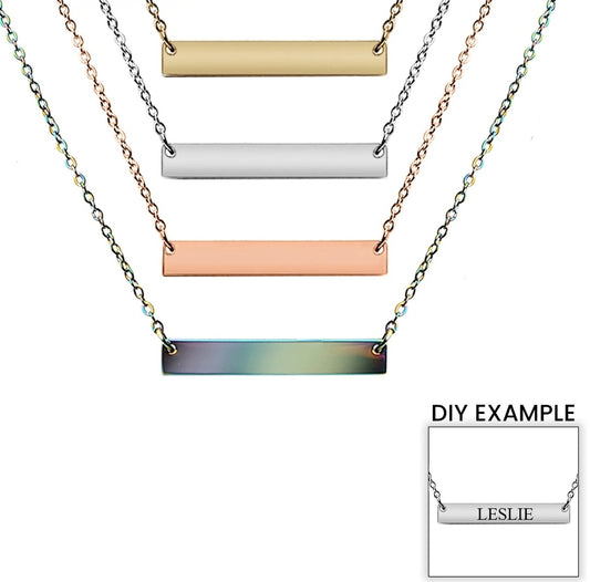 Stainless Steel Bar Necklace