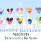 Disney Balloon Magnets