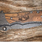 Predsigned Demascus Folding knife