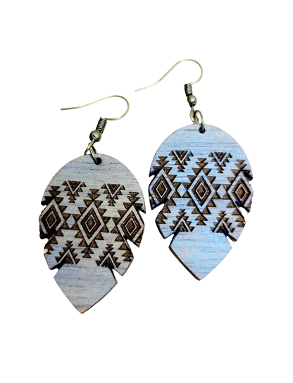 Aztec Feather Earrings