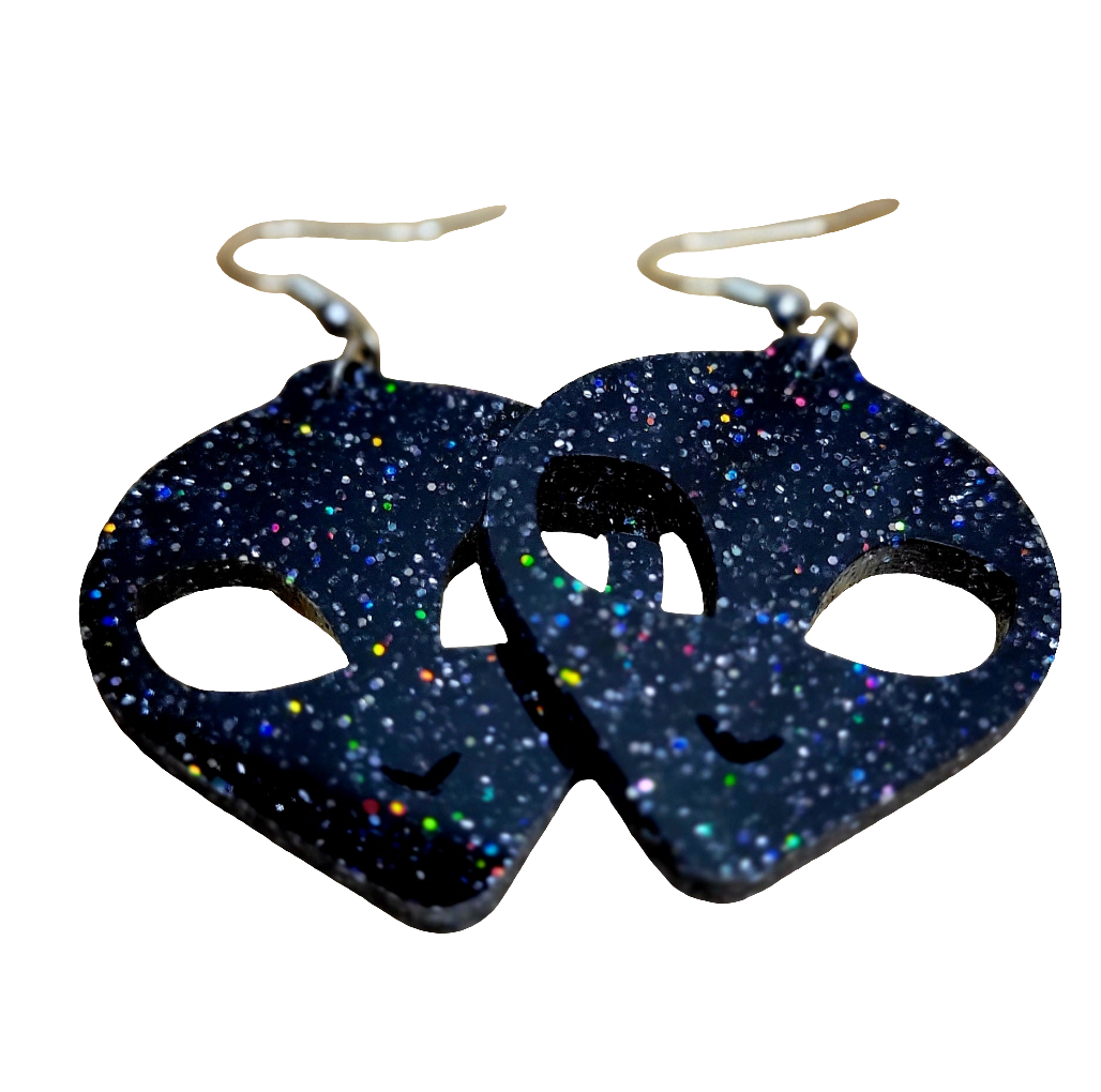 Alien Novelty Acrylic Earrings