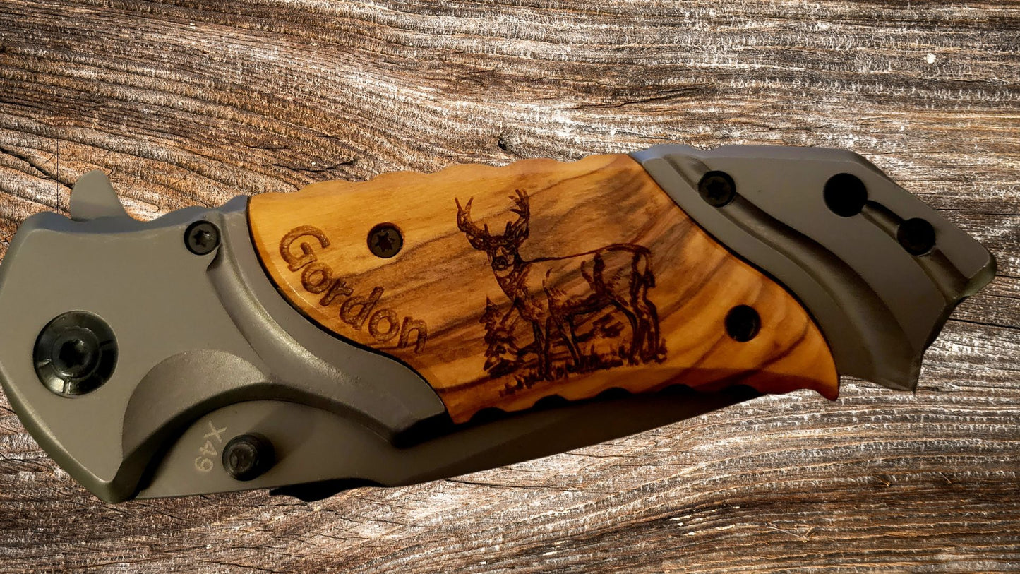 Browning Pocket Knife - Custom Engraved