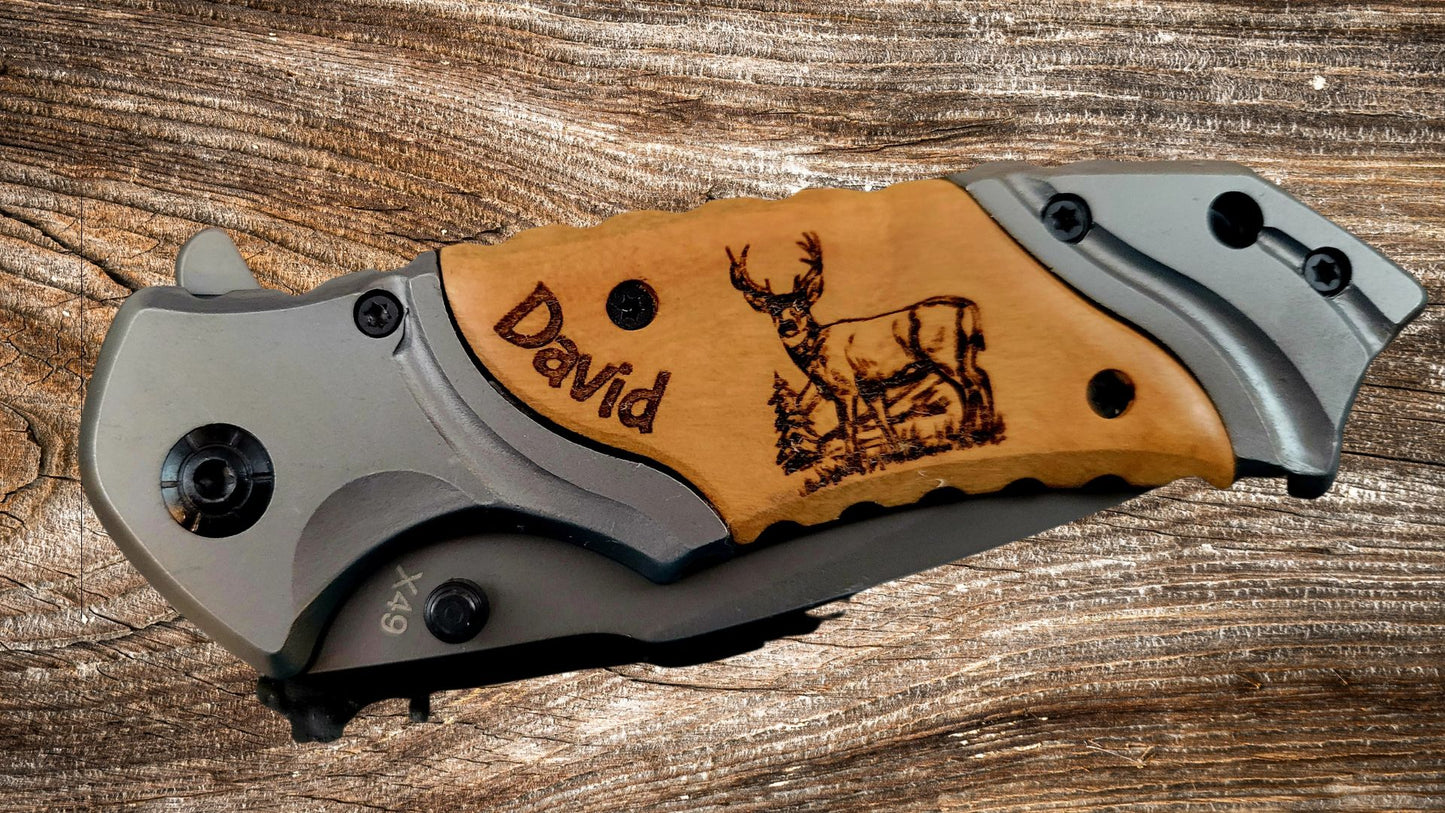 Browning Pocket Knife - Custom Engraved