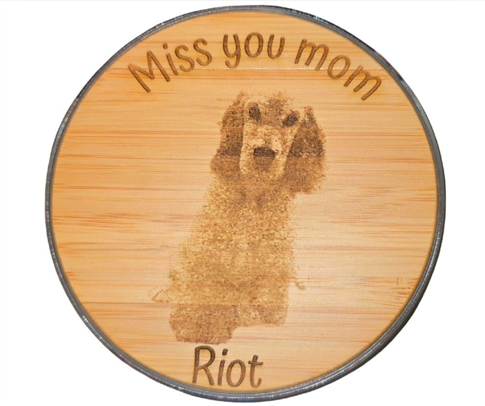 Personalized Wooden Wireless Charger pad