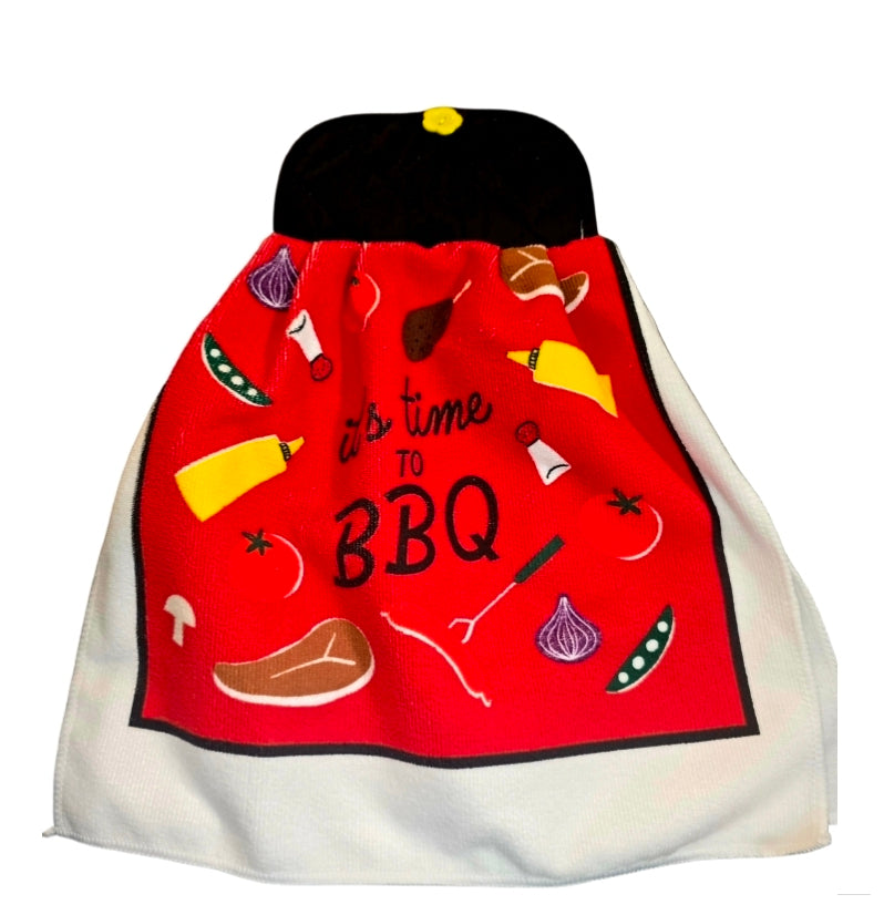 Hanging kitchen hand towel