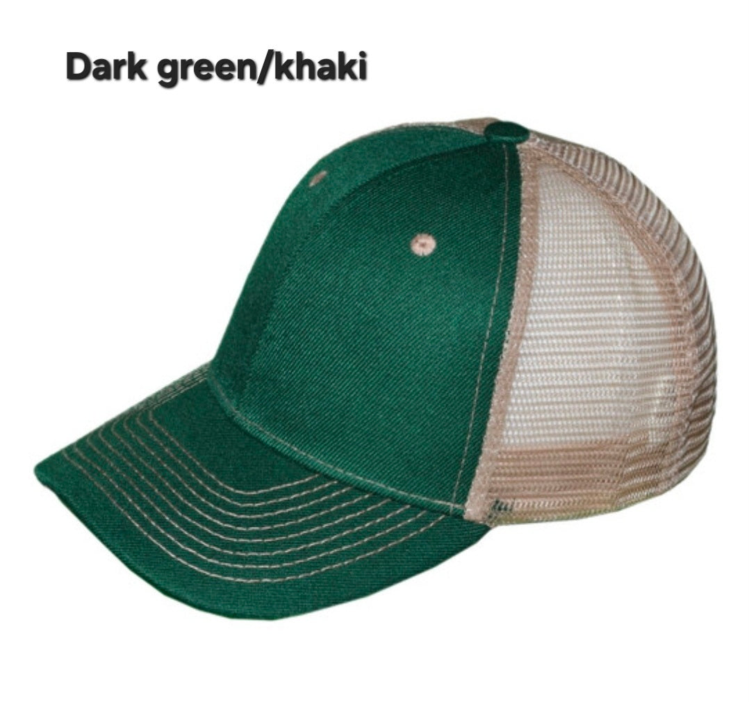 Custom Trucker hat with personalized hat patch