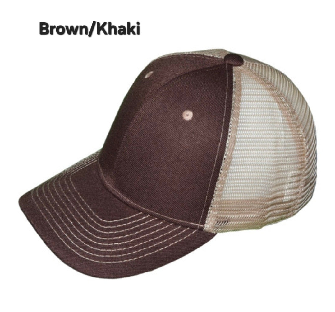 Custom Trucker hat with personalized hat patch