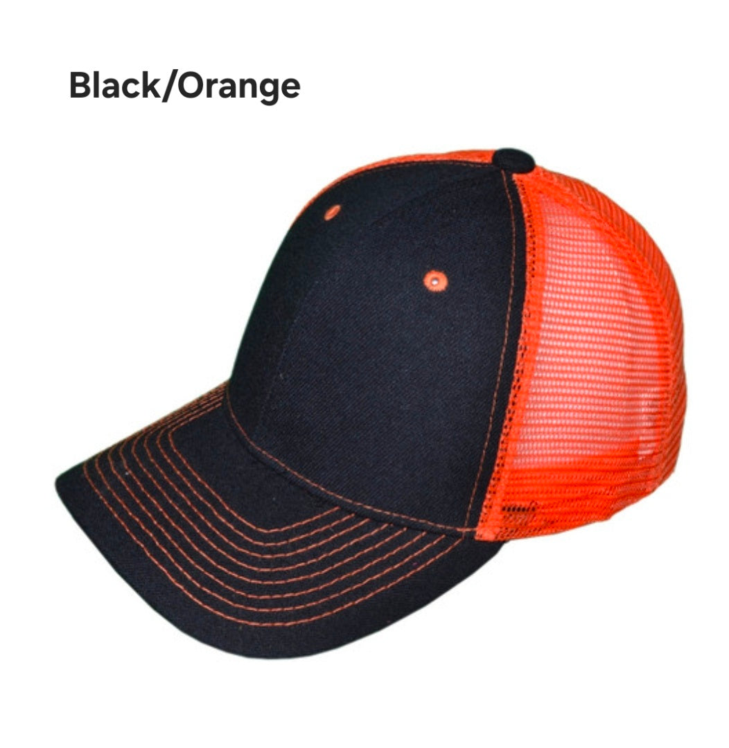 Custom Trucker hat with personalized hat patch