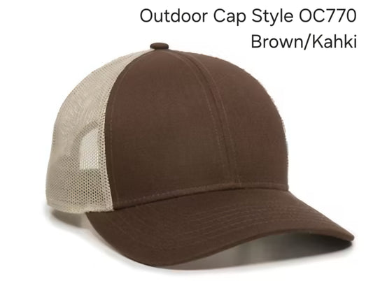 Trucker hat with personalized hat patch