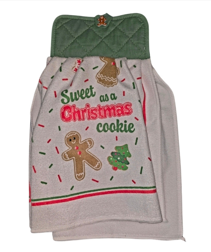 Hanging kitchen hand towel