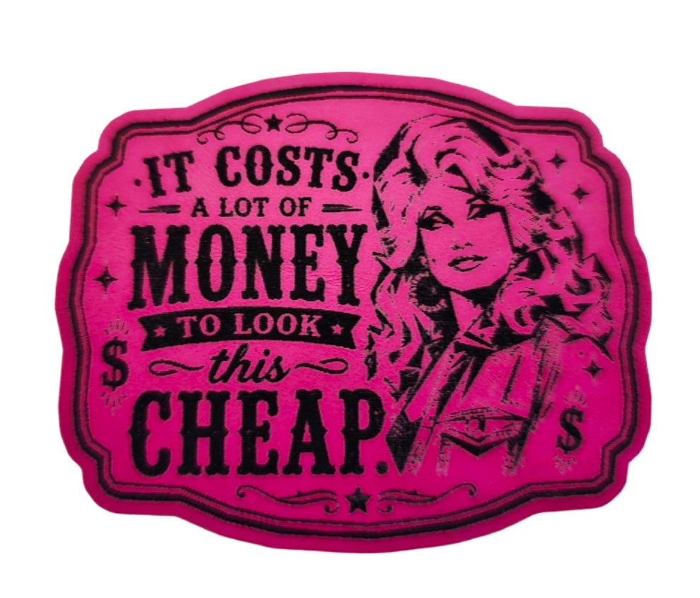 Dolly inspired leatherette patch